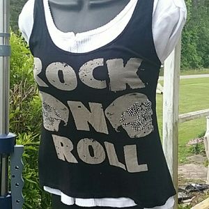 ROSKA  S  ROCK N ROLL TANK.BLACK